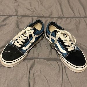 Blue old school Vans